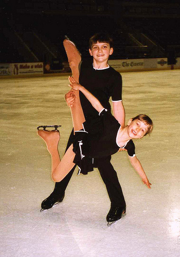 Will (13) and Christina (8) Chitwood at 1998 Broadmoor Open Practice Session